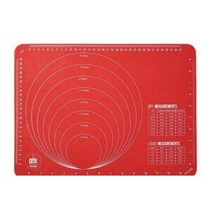 Art + Cook Red Silicone Baking Mat, Non Stick Surface 11.75" x 15.75"